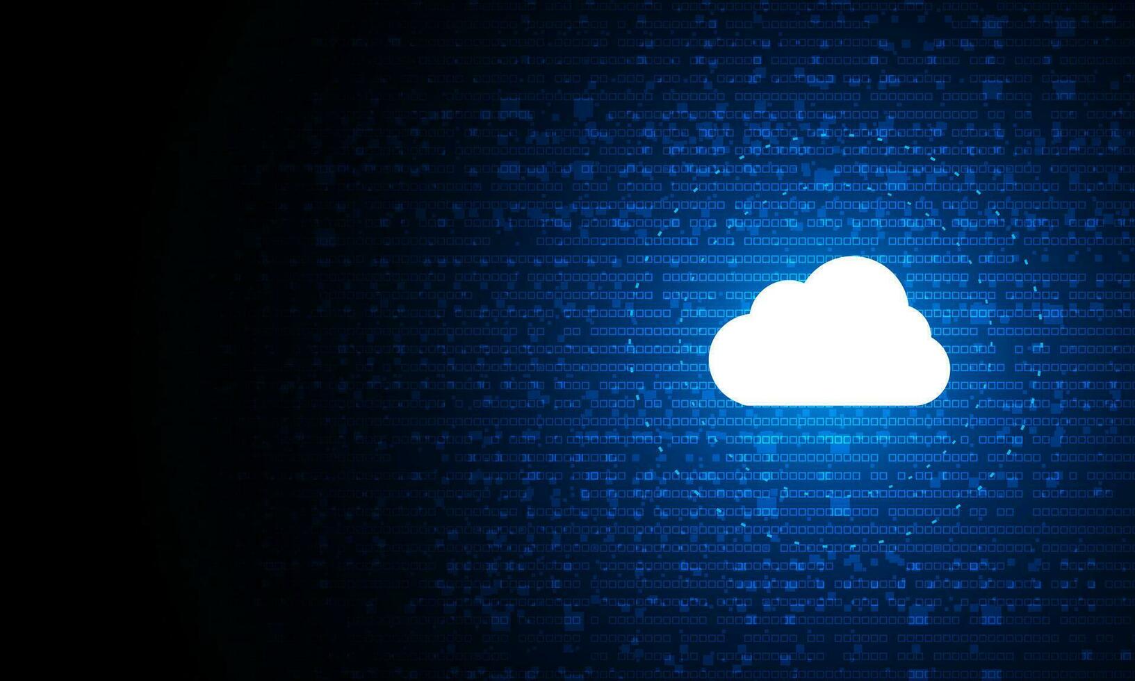 vector modern cloud technology futuristic