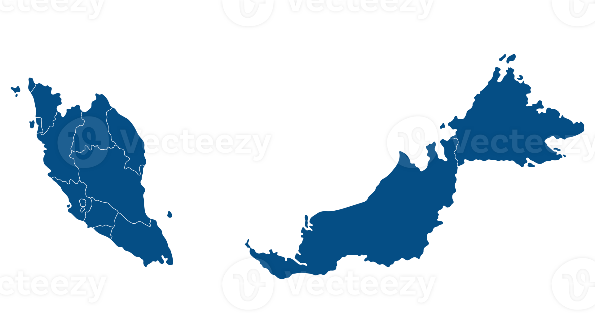 Malaysia Map With Administrative Map Of Malaysia In Blue Color Malaysia Map With Administrative Map Of Malaysia In Blue Color Png