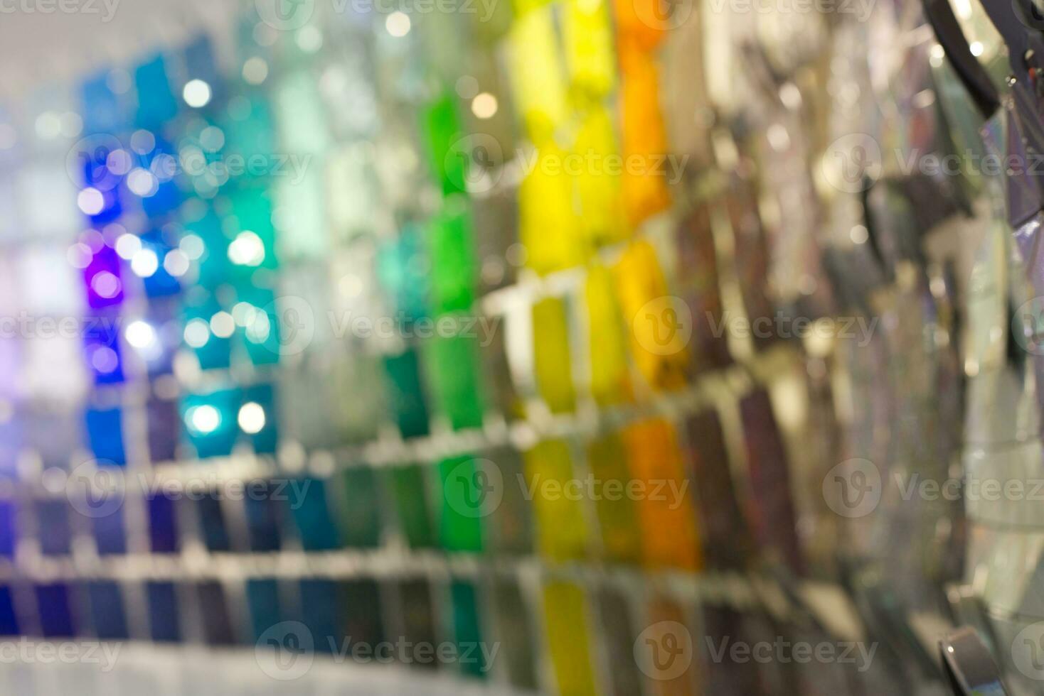 blurred colorful gradient decoration on the wall photo