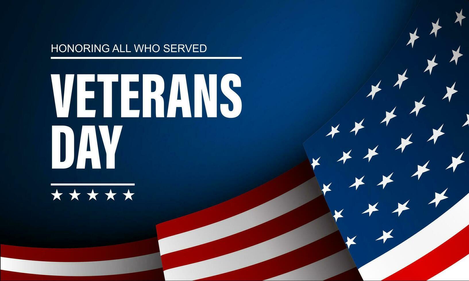 Happy Veterans Day United States of America background vector illustration