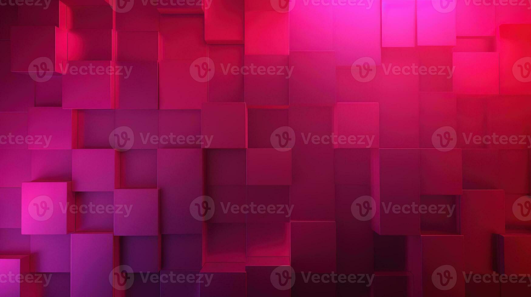 Generative AI, Beautiful gradient abstract background with viva magenta pink color, horizontal wallpaper. Abstract studio room geometric background photo