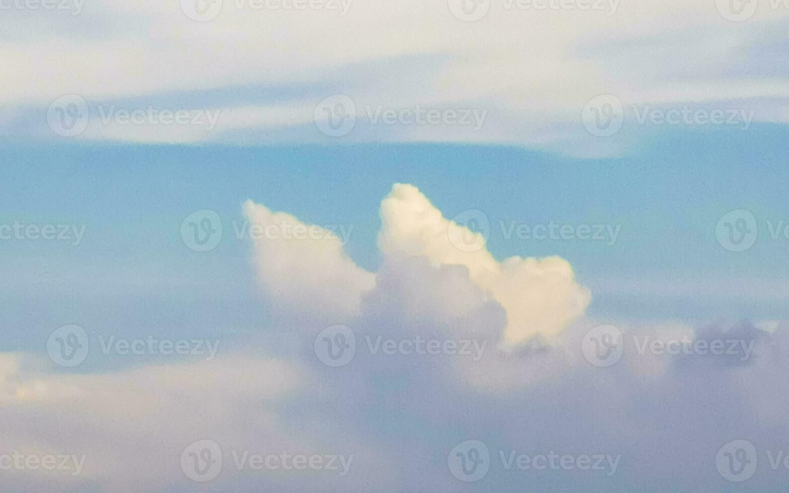 Explosive cloud formation cumulus clouds in the sky in Mexico. photo
