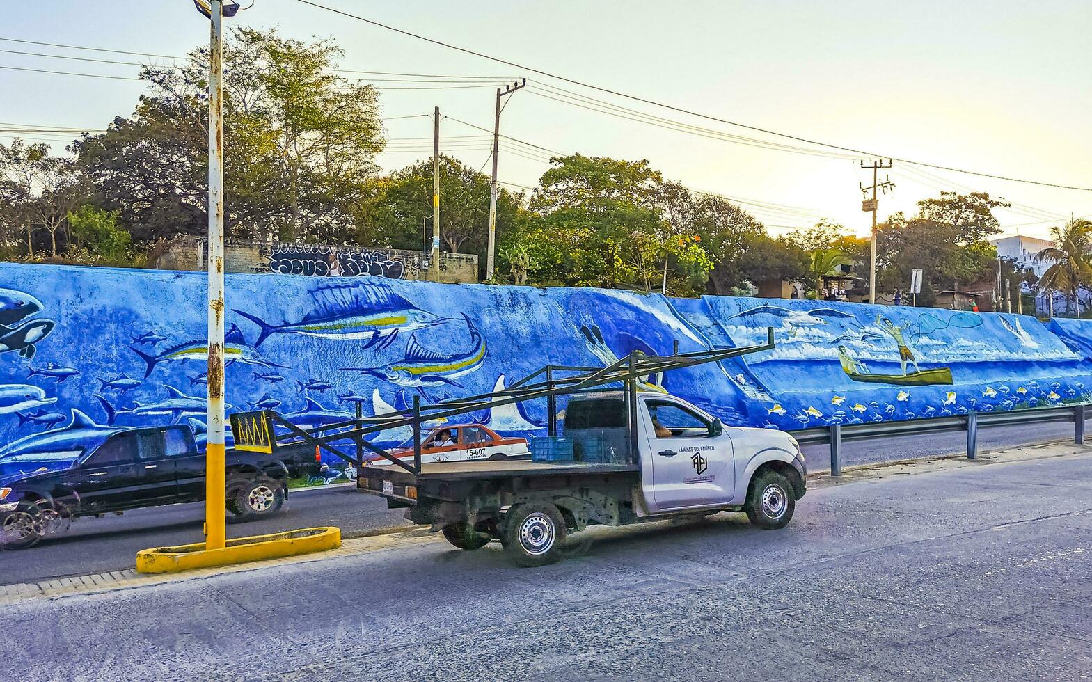 puerto escondido oaxaca mexico 2023 pintado rock con Arte pintada y pintura puerto escondido México. foto