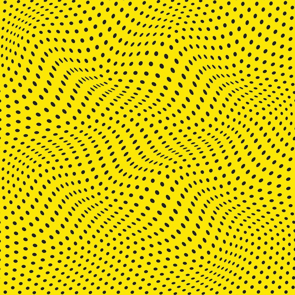 abstract black polka dot wave pattern, traditional tile design vector illustration.