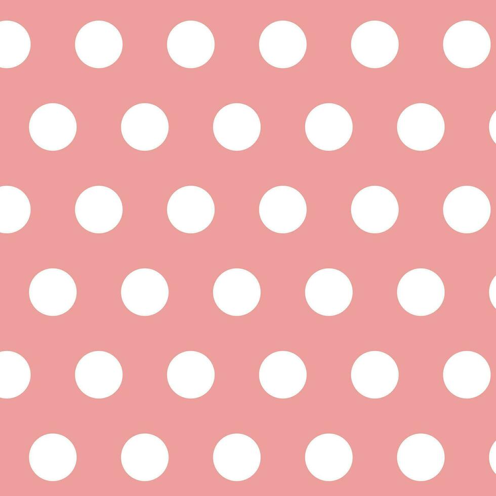 abstract monochrome geometric white dot pattern art with pink background. vector