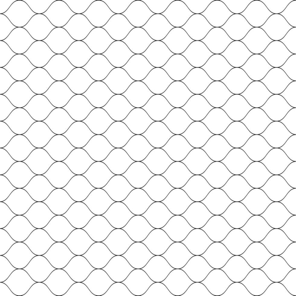 abstract black horizontal wave cross fence line pattern art. vector