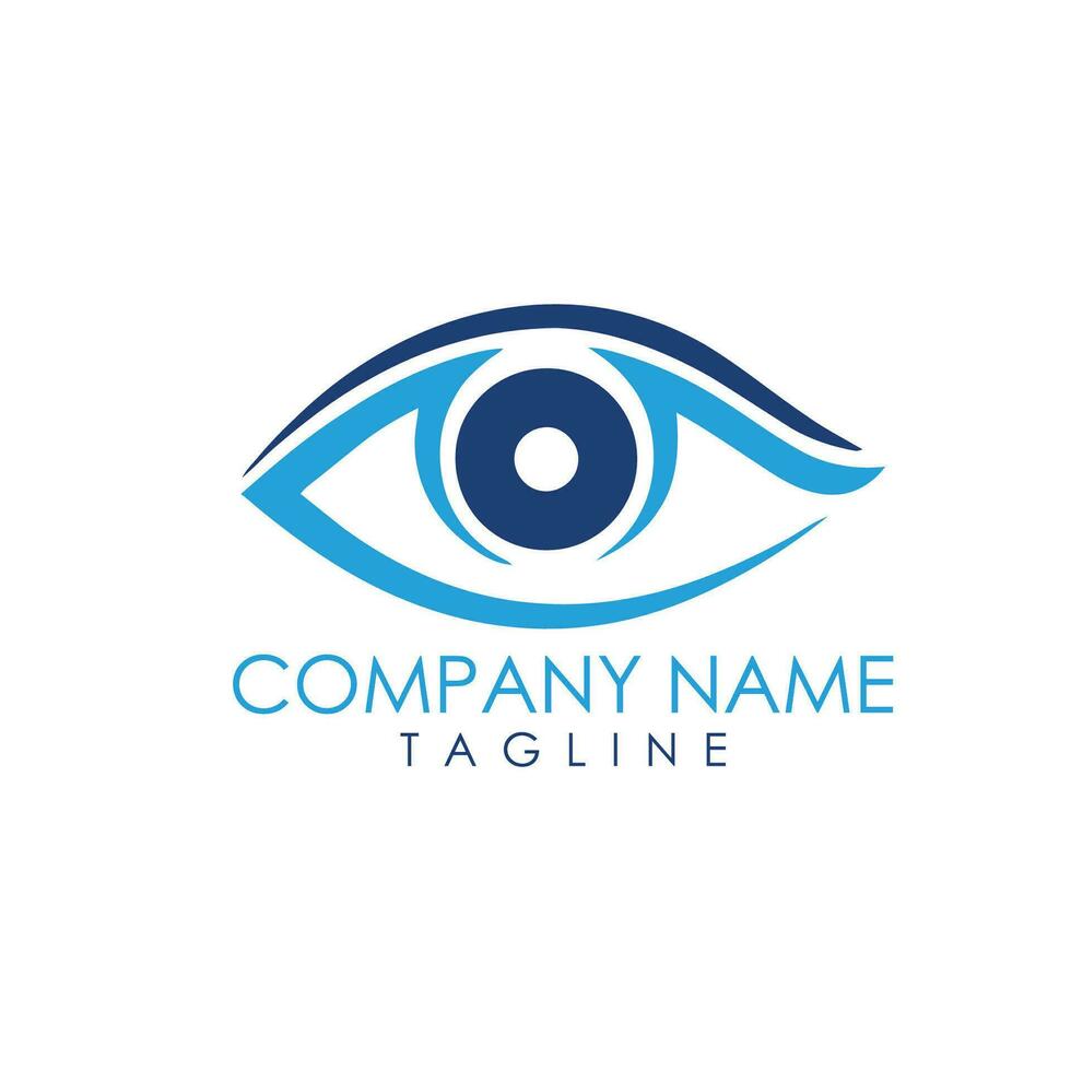 eye logo design vector