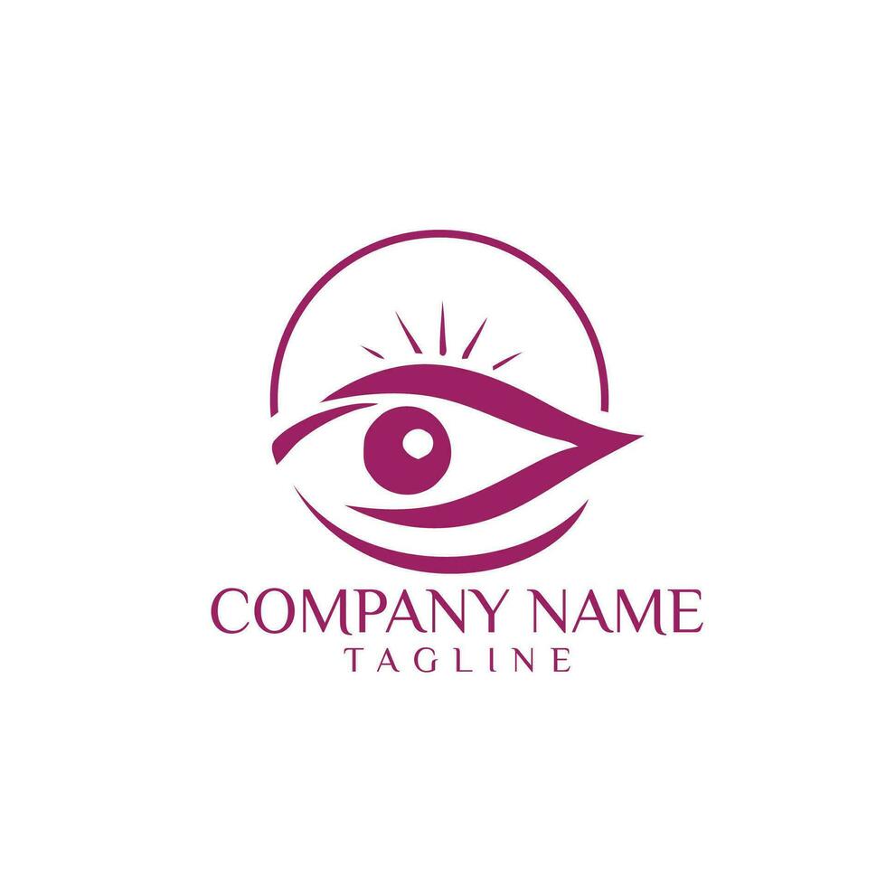 eye logo design vector