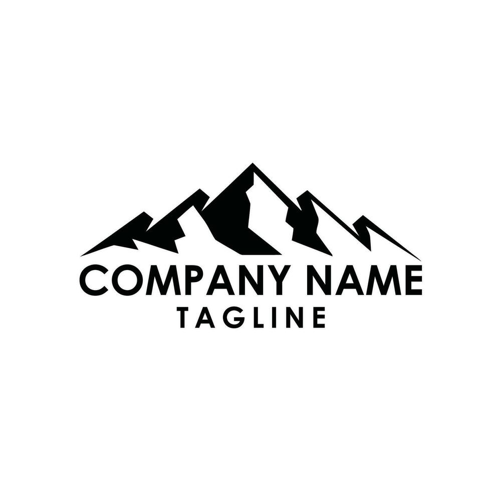 diseño de logotipo de montaña vector