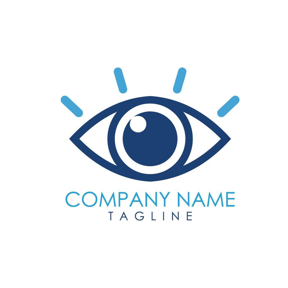 eye logo design vector