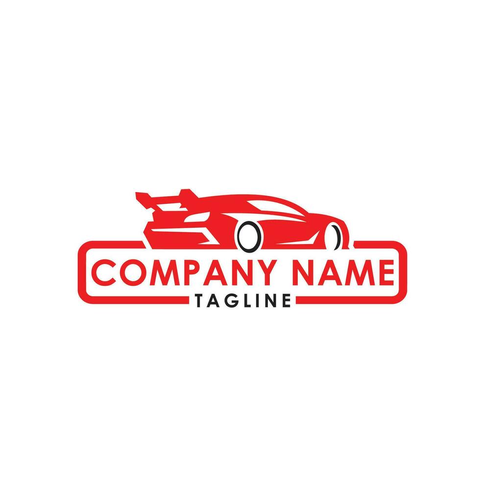 car racing logo design vector