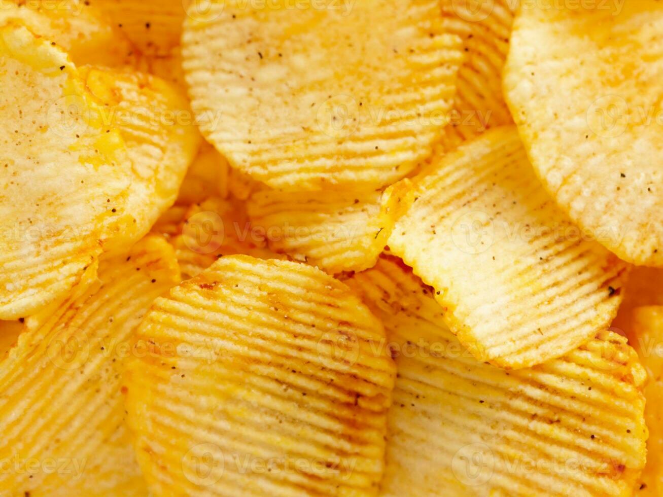 fried potato chips close - up photo