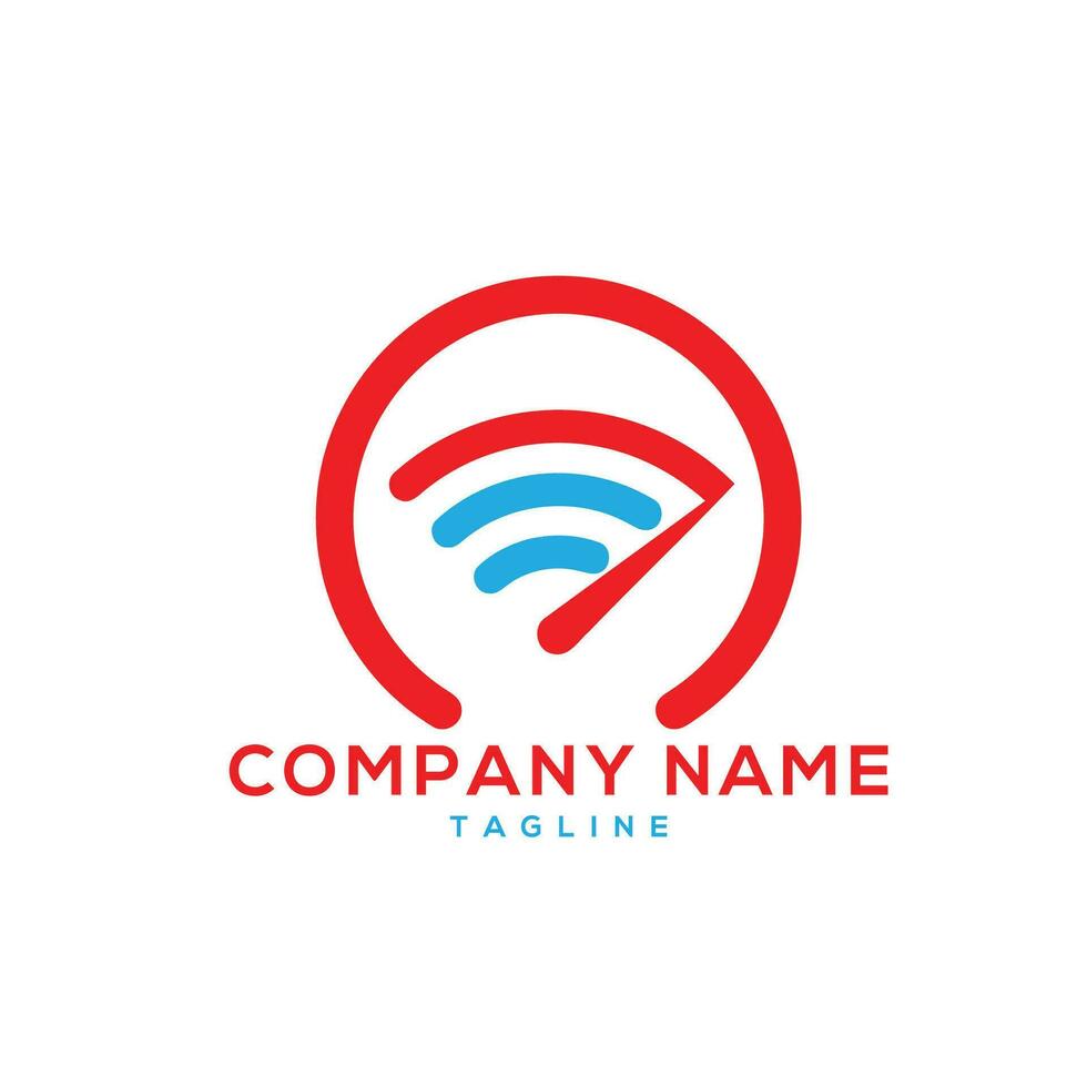 technology logo design vector
