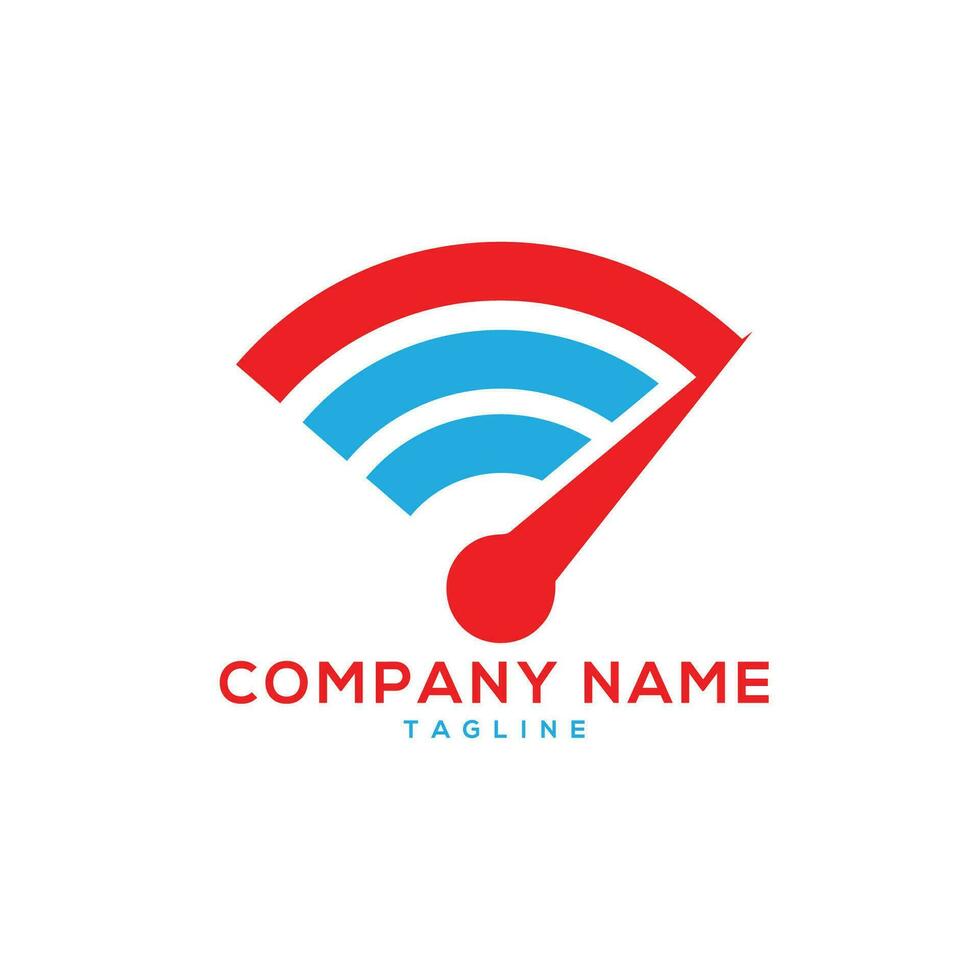 Speed WiFi logo design vector