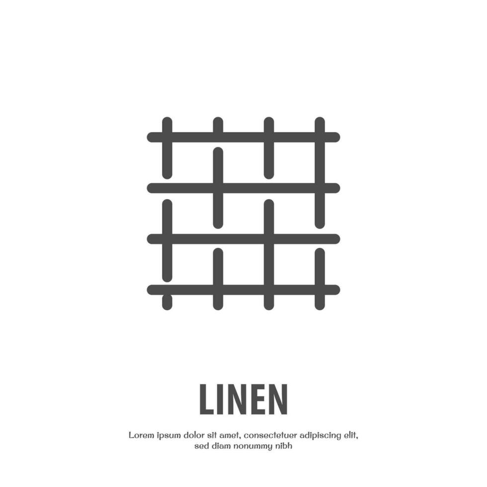 linen outline icon pixel perfect for website or mobile app vector