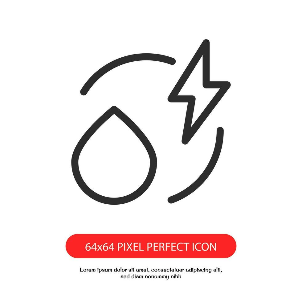 hydroelectric power plant outline icon pixel perfect for web and mobile vector