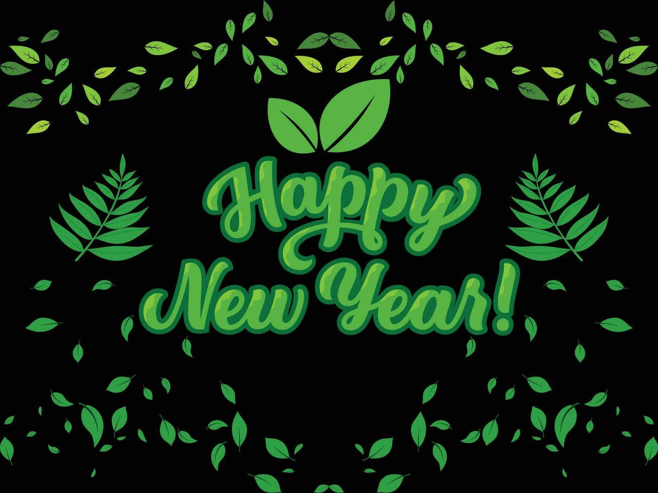 Happy New Year card vector