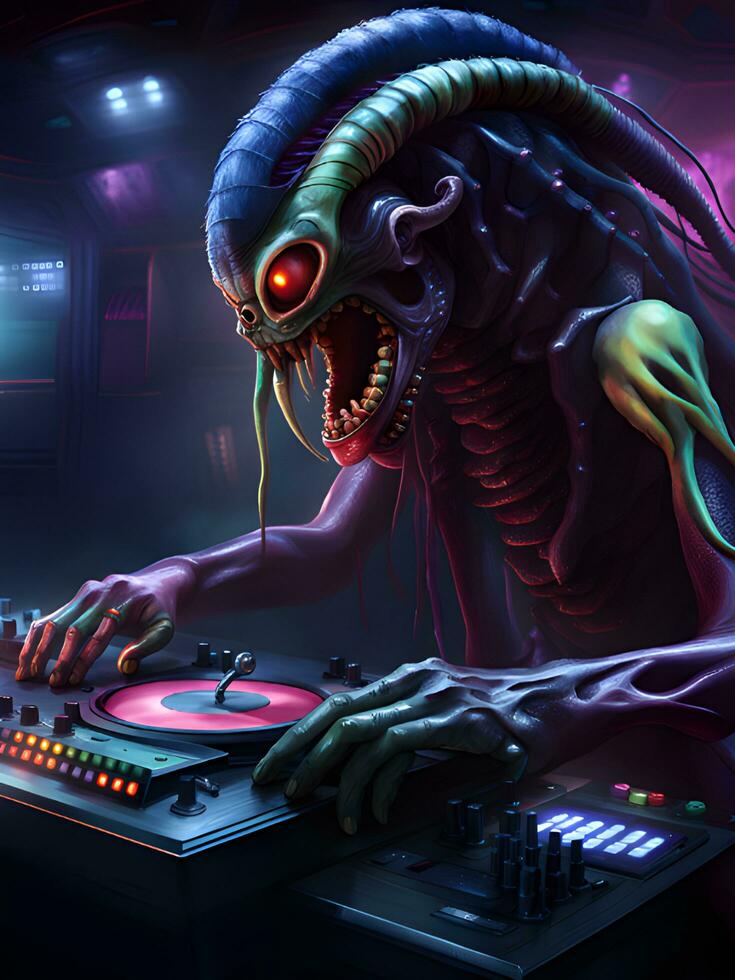 the monster in the night club photo