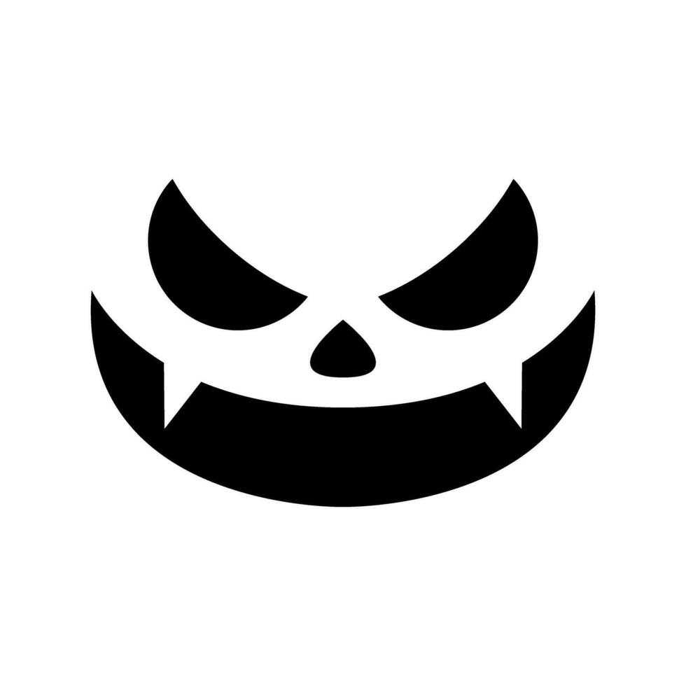 Halloween Face icon vector. Scary face illustration sign. Pumpkin face symbol or logo. vector