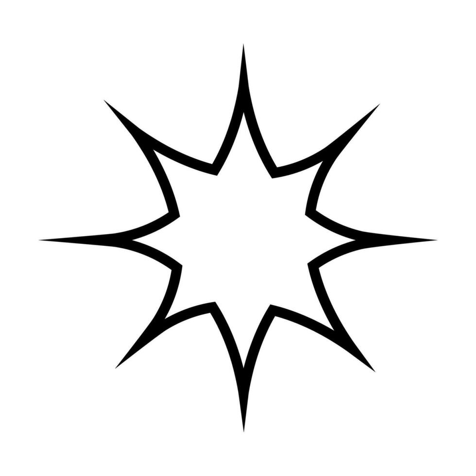 destellos icono vector. centelleo estrellas ilustración signo. brillante Estallar símbolo. estrella logo. vector