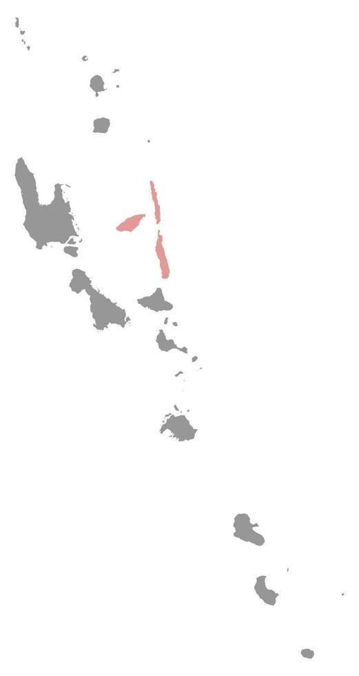 penamá provincia mapa, administrativo división de vanuatu vector ilustración.