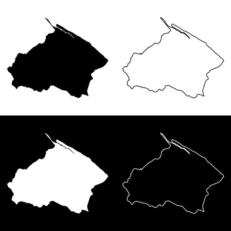 barima waini región mapa, administrativo división de Guayana. vector ilustración.