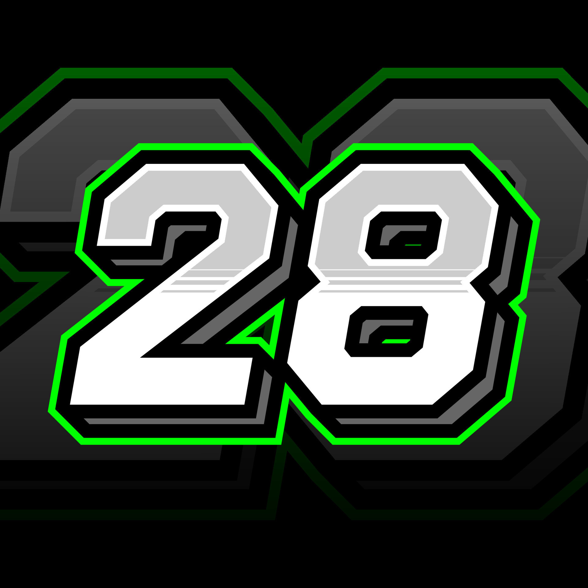 Twenty Eight Number Vector Clipart Simple Decal Design 33041822 Vector Art at Vecteezy
