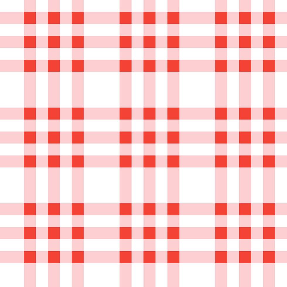 Red plaid pattern background. plaid pattern background. plaid background. Seamless pattern. for backdrop, decoration, gift wrapping, gingham tablecloth, blanket, tartan, fashion fabric print. vector