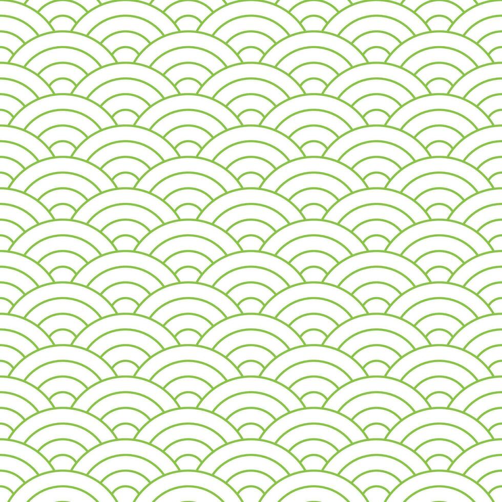 Light green Japanese wave pattern background. Japanese seamless pattern vector. Waves background illustration. for clothing, wrapping paper, backdrop, background, gift card. vector