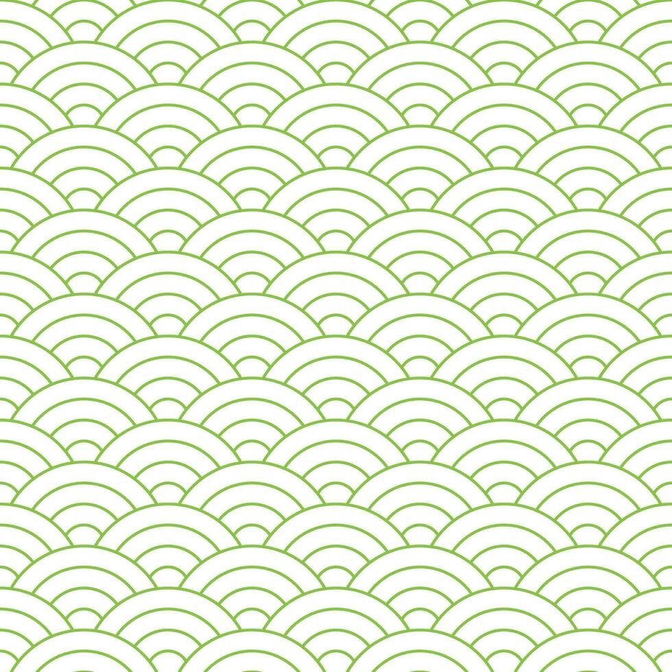 Light green Japanese wave pattern background. Japanese seamless pattern vector. Waves background illustration. for clothing, wrapping paper, backdrop, background, gift card. vector