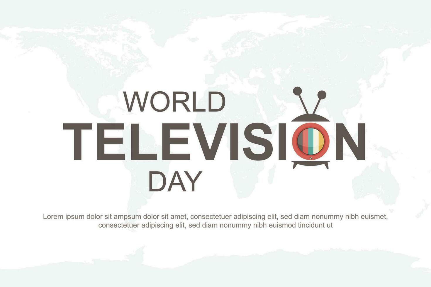 World Television Day background. vector