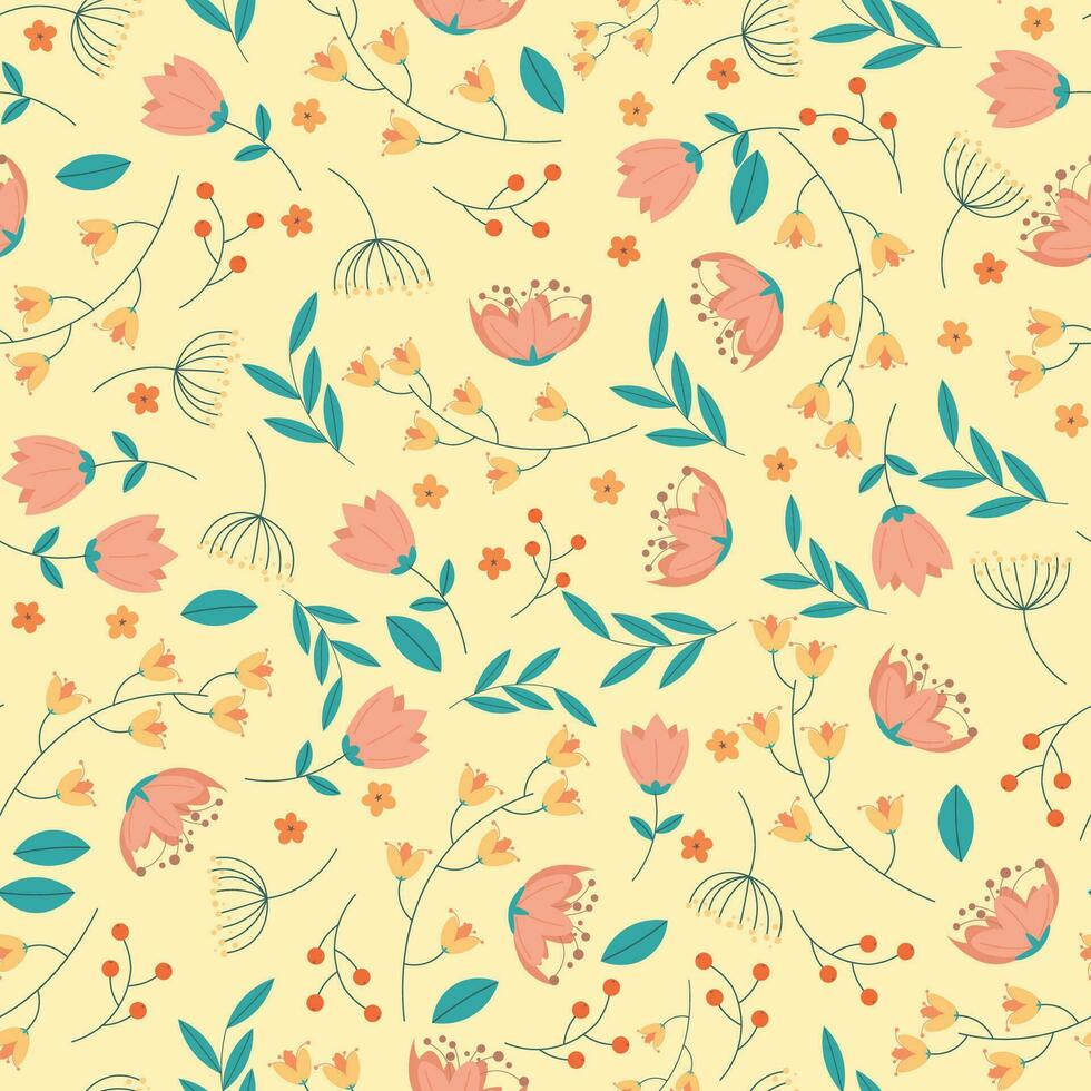 fondo de patrón de flores abstractas. ilustración vectorial vector