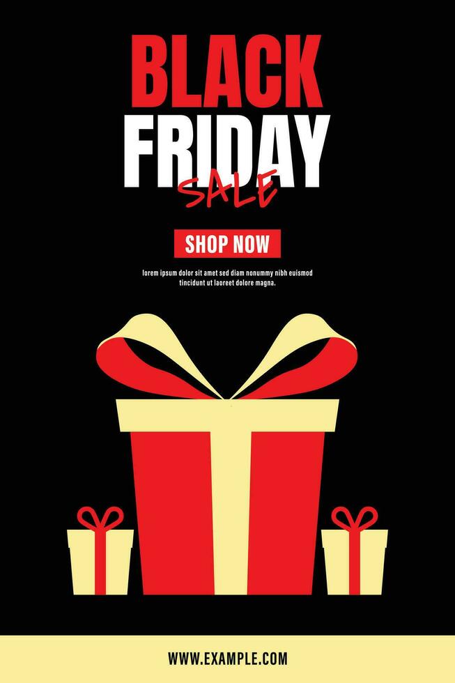 yellow minimal black friday discount promo ads banner poster layout template vector design