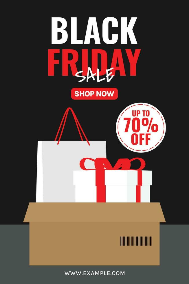 modern minimal black friday discount promo ads banner poster layout template vector design