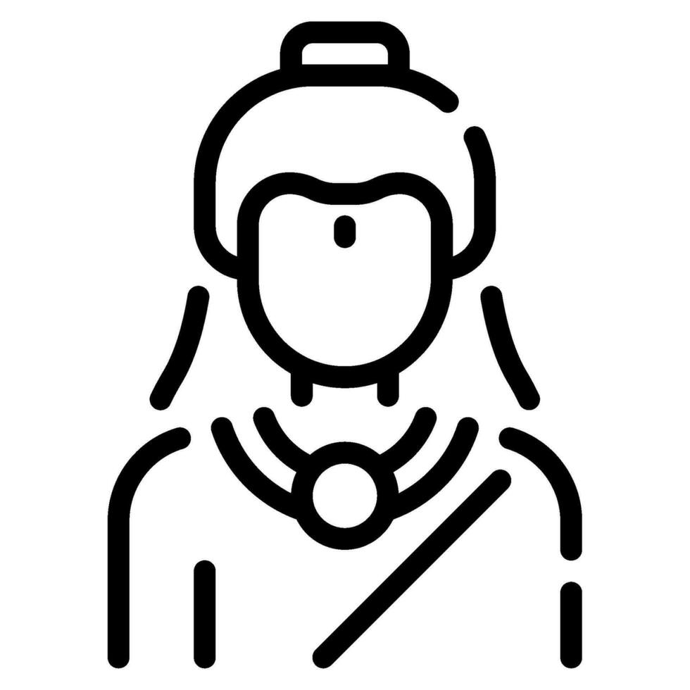 lakshmi icono ilustración para web, aplicación, infografía, etc vector