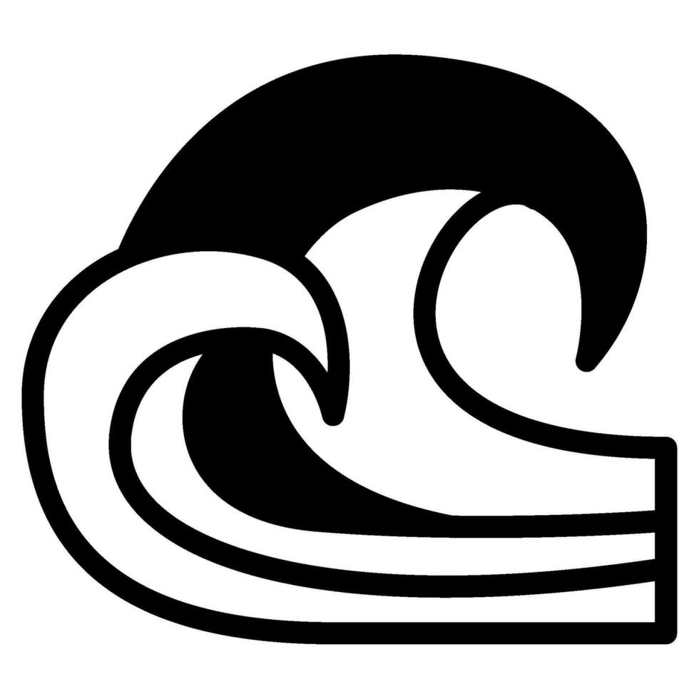 Waves Icon illustration, for uiux, web, app, infographic, etc vector
