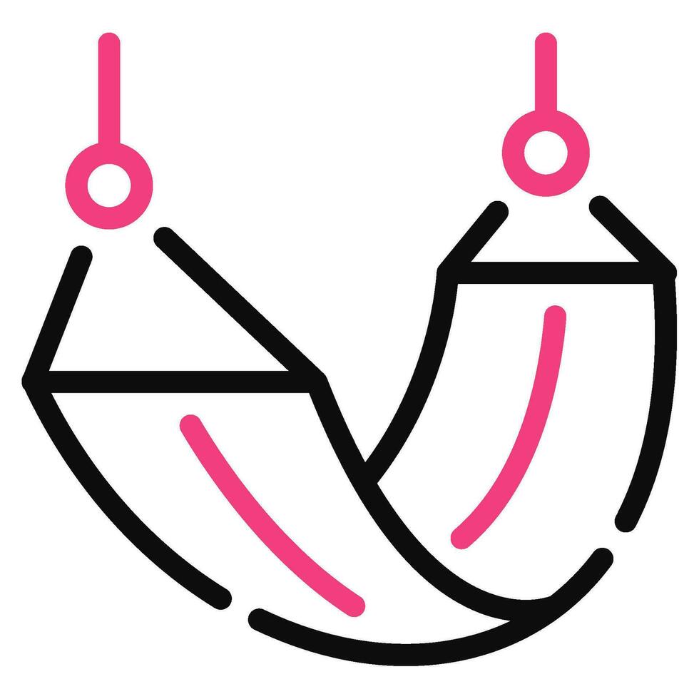 Hammock Icon illustration, for uiux, web, app, infographic, etc vector