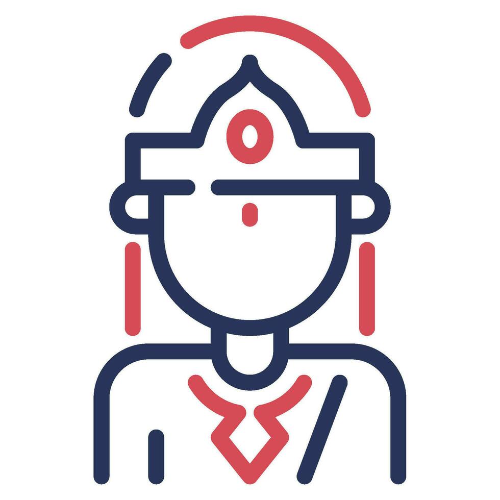 Krishna Icon Illustration for web, app, infographic, etc vector