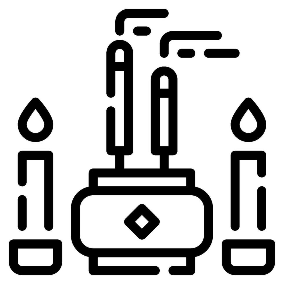 Incense Icon Illustration for web, app, infographic, etc vector