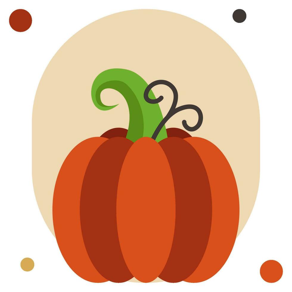 Pumpkin icon illustration, for uiux, web, app, infographic, etc vector