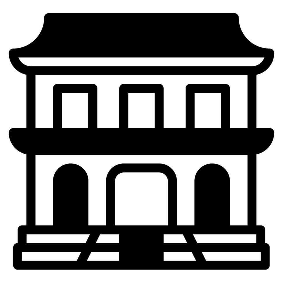 Temple Icon Illustration for web, app, infographic, etc vector