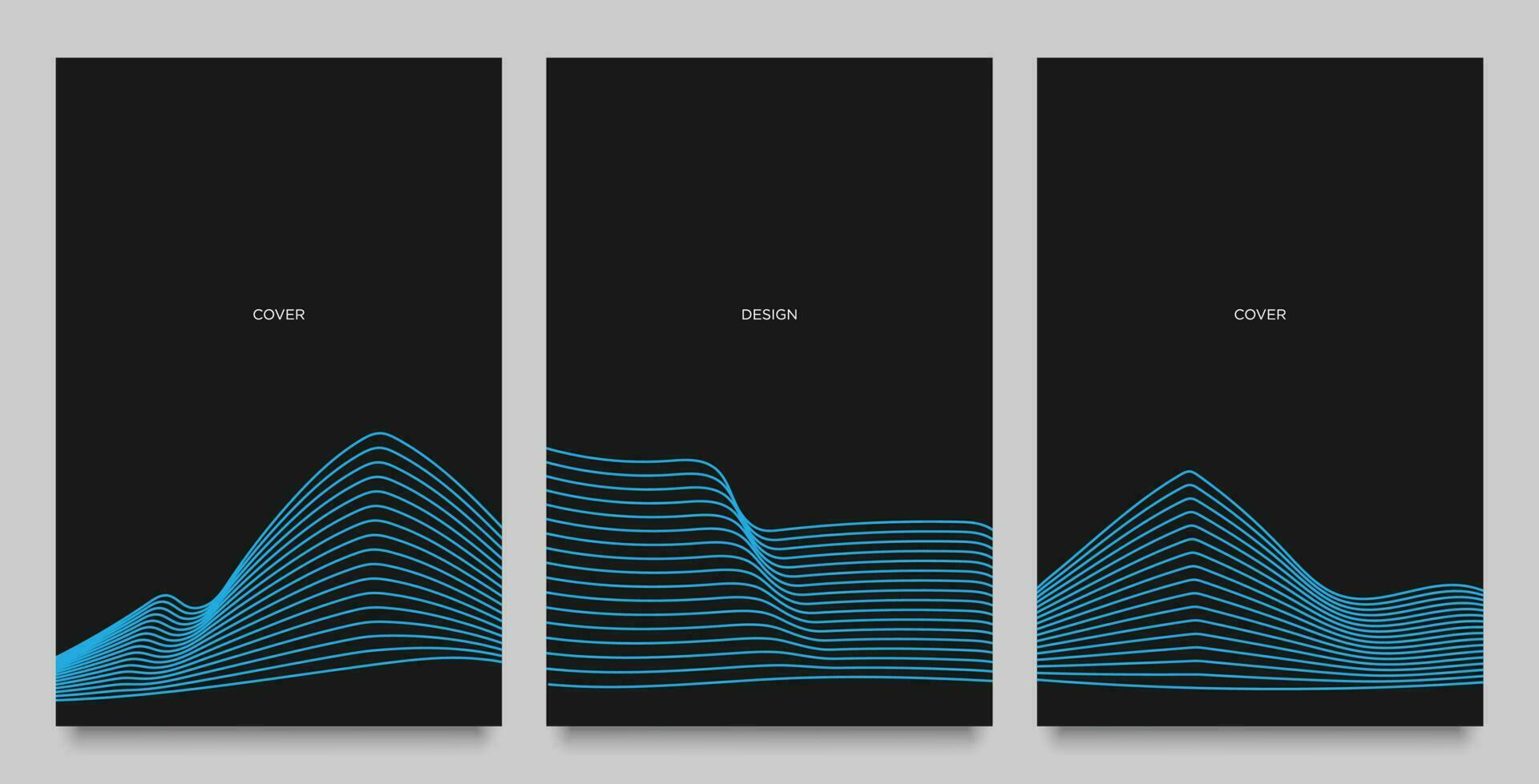 abstract wave blue line poster, sport running flyer modern design, event promotion vector banner