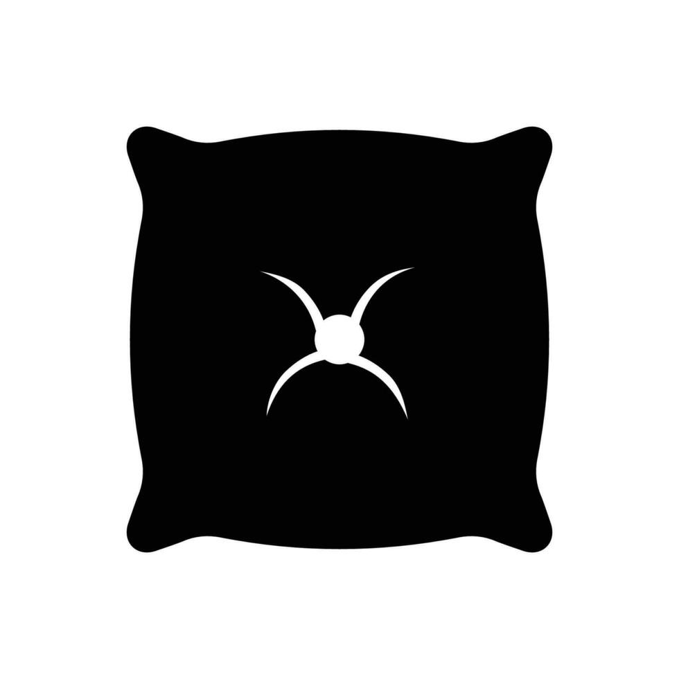 almohada icono vector diseño modelo sencillo y limpiar