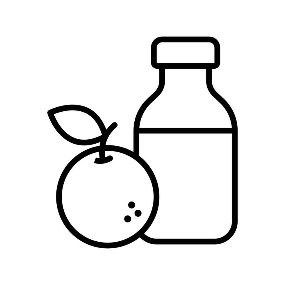 naranja jugo icono vector diseño modelo sencillo y limpiar