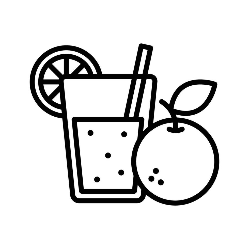 orange juice icon vector design template simple and clean