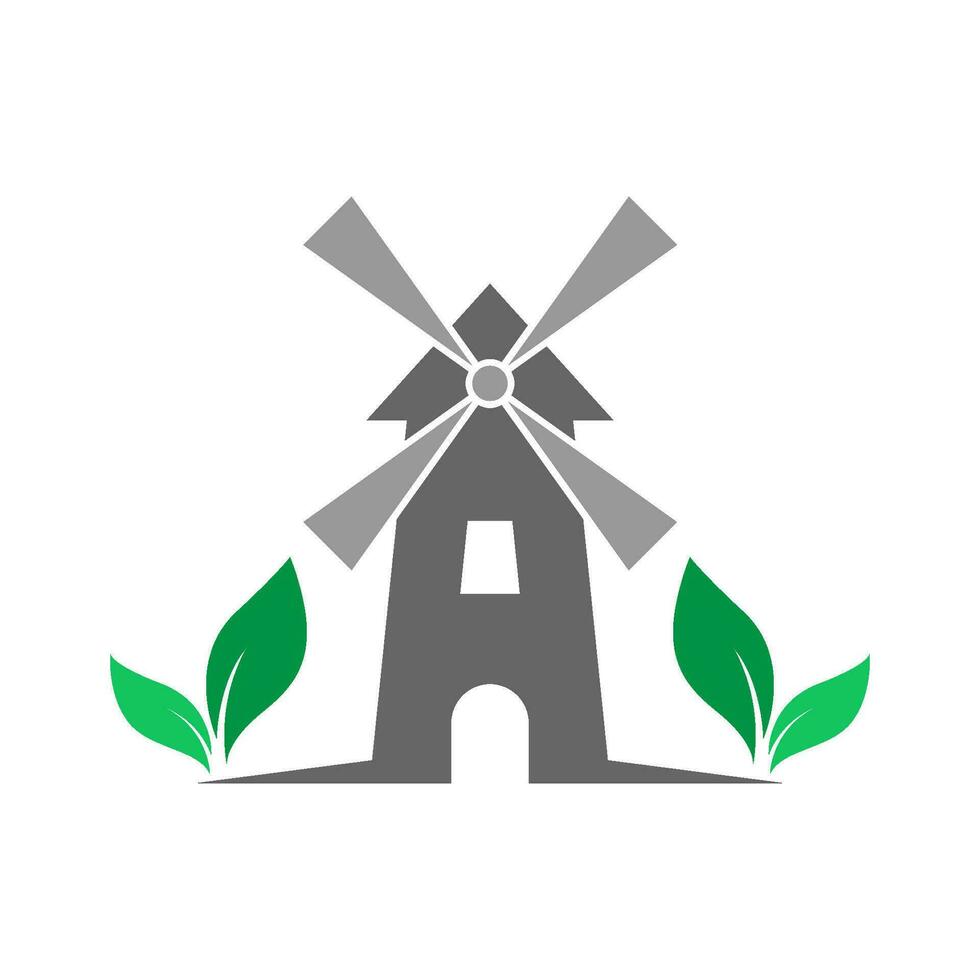 granja logo icono diseño vector