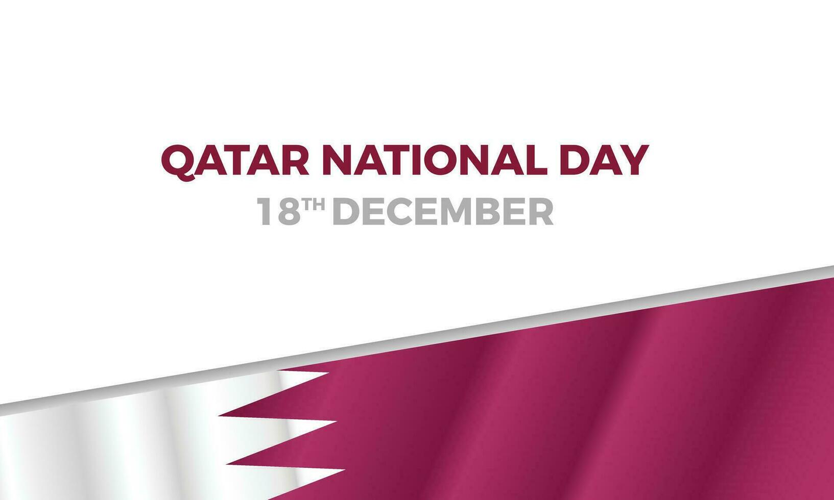 National day Qatar. Banner, poster, card, background design. vector