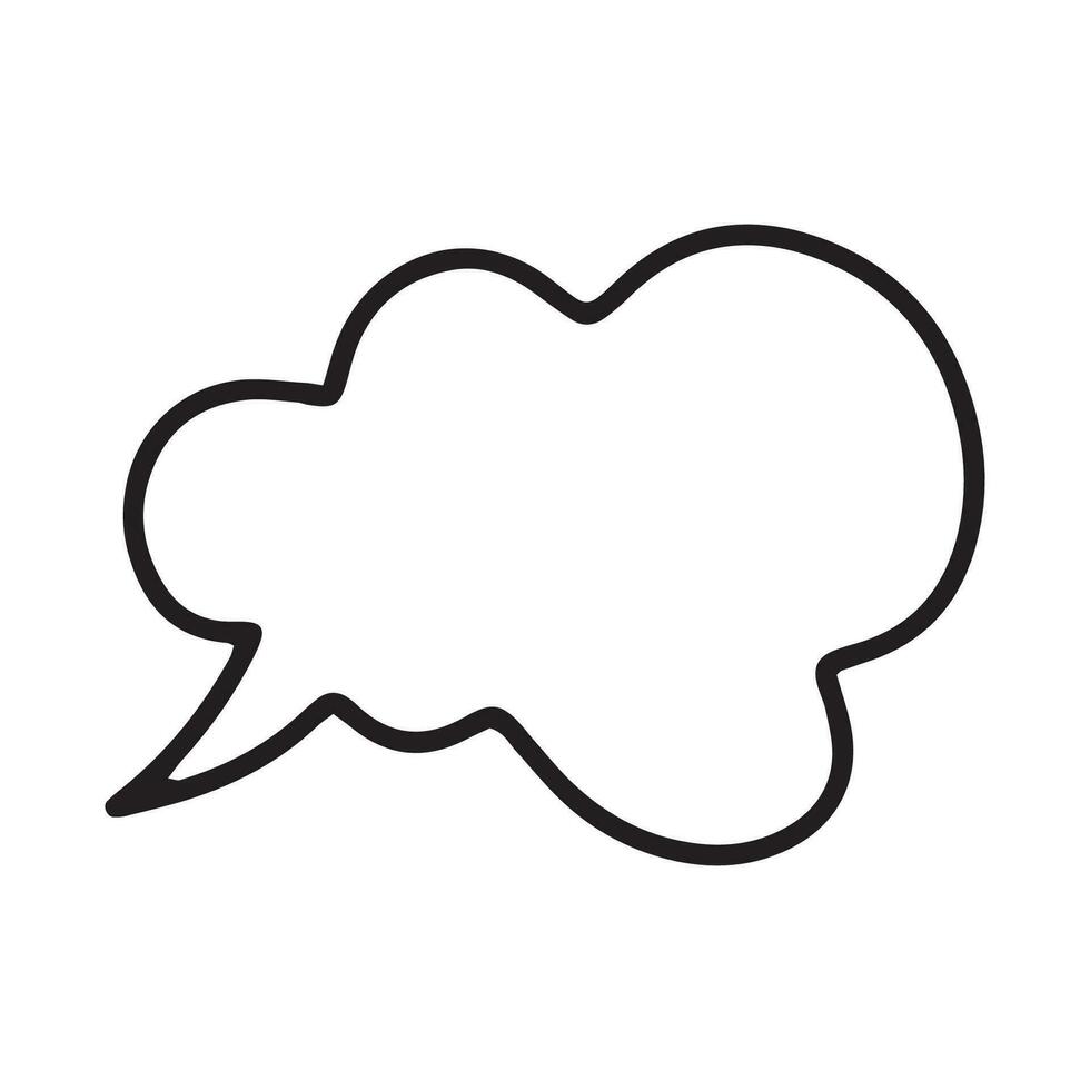 Comic bubble chat icon element vector