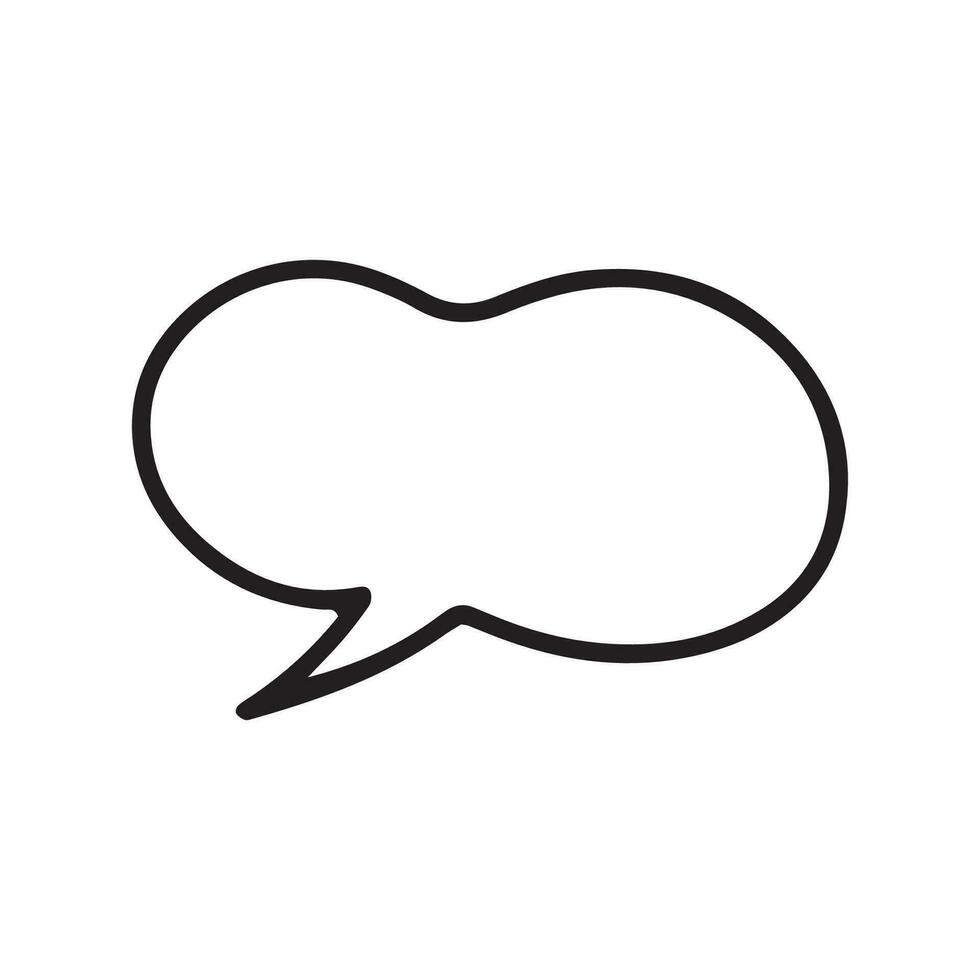 Comic bubble chat icon element vector