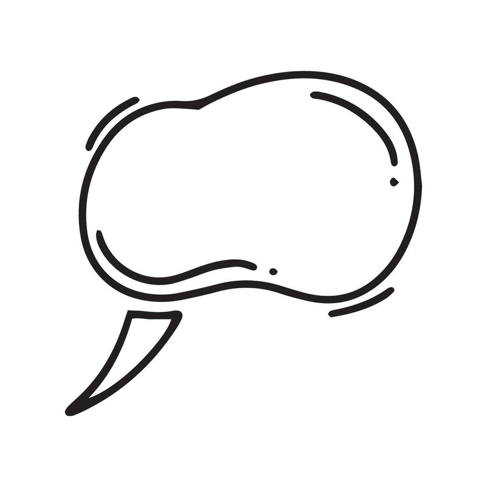 Comic bubble chat icon element vector